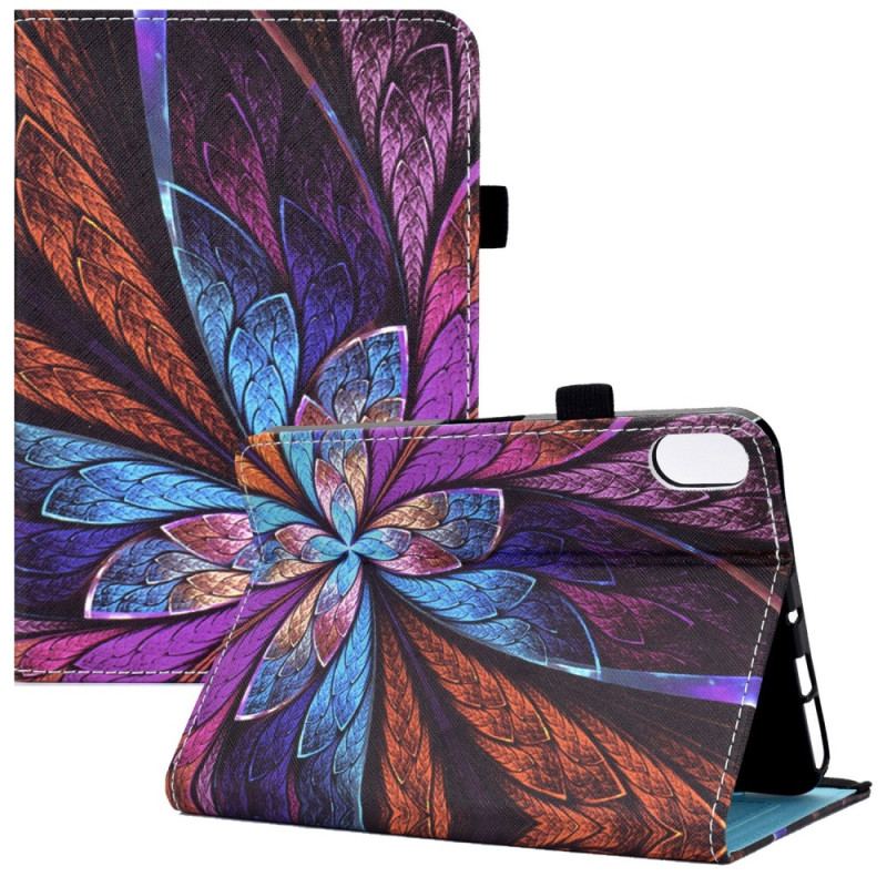 Læder Cover iPad 10.9" (2022) Abstrakt Blomst