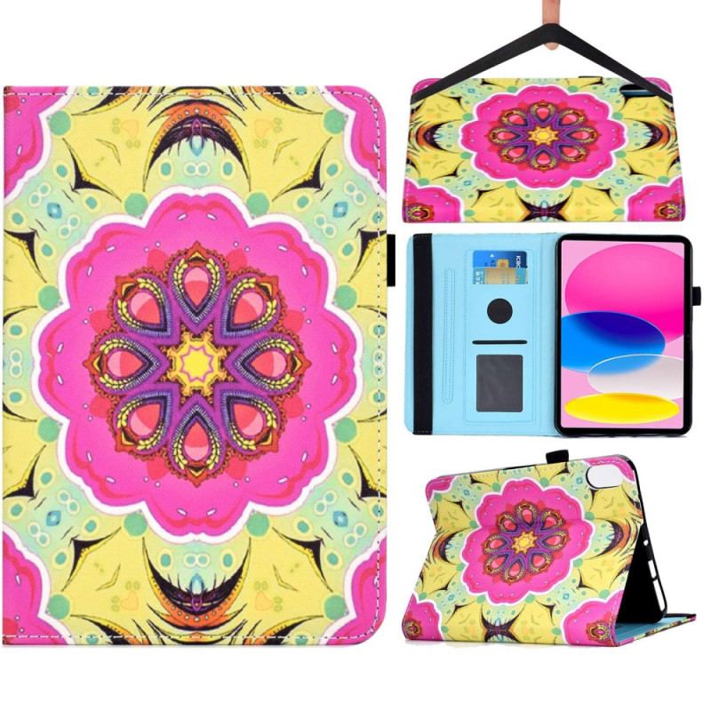 Læder Cover iPad 10.9" (2022) Blomster Blomster Blomster