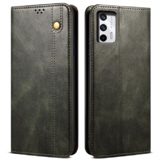 Cover Realme GT 5G Flip Cover Voksbehandlet Kunstlæder