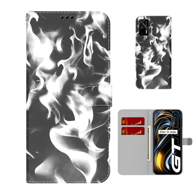 Flip Cover Realme GT 5G Abstrakt Mønster