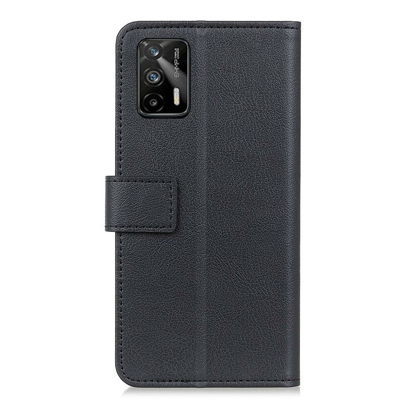 Flip Cover Realme GT 5G Klassisk Lædereffekt
