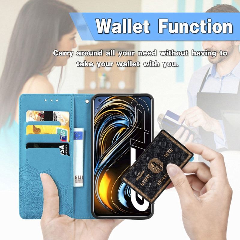 Flip Cover Realme GT 5G Mandala Middelalder