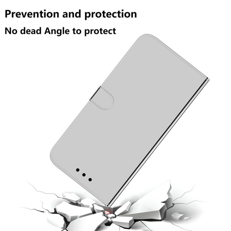 Flip Cover Realme GT 5G Spejlcover I Imiteret Læder