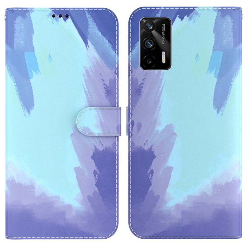 Læder Cover Realme GT 5G Akvarel