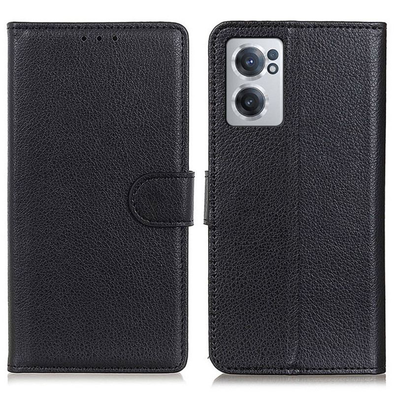 Flip Cover OnePlus Nord CE 2 5G Litchi Tekstur