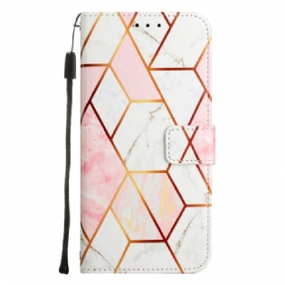 Flip Cover OnePlus Nord CE 2 5G Med Snor Strip Marmor