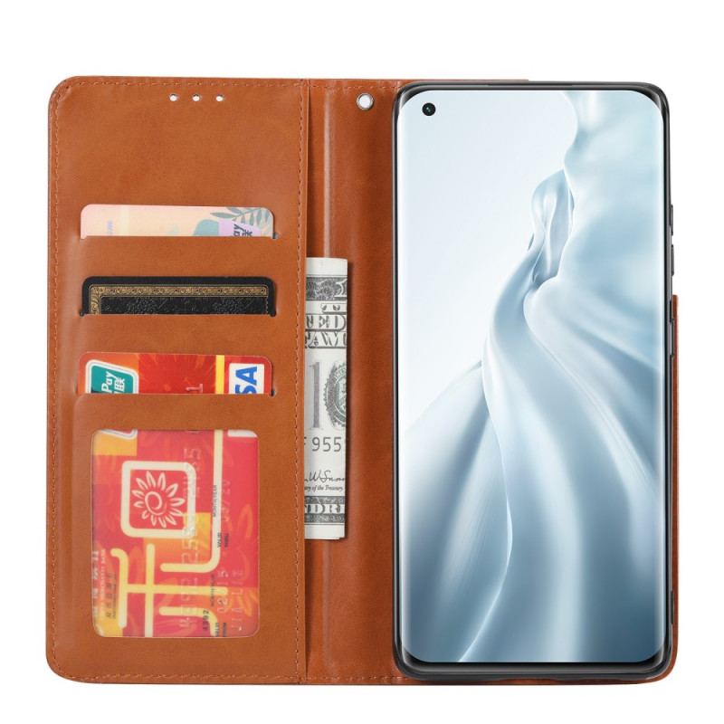 Cover Xiaomi Mi 11 Lite 4G / 5G / 5G NE Flip Cover Kortholder I Imiteret Læder