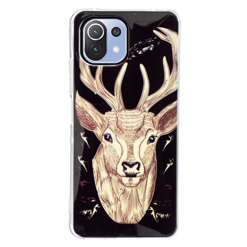 Cover Xiaomi Mi 11 Lite 4G / 5G / 5G NE Fluorescerende Majestic Deer