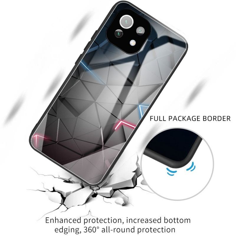Cover Xiaomi Mi 11 Lite 4G / 5G / 5G NE Hærdet Glas Geometri