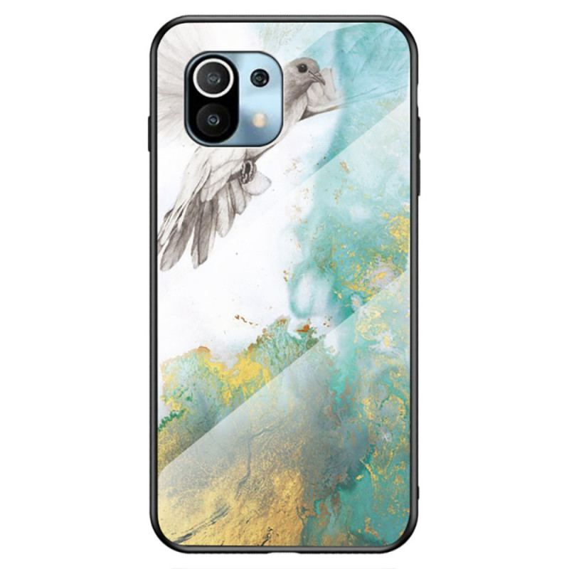 Cover Xiaomi Mi 11 Lite 4G / 5G / 5G NE Marmorfarver Hærdet Glas