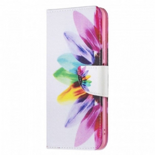 Flip Cover Xiaomi Mi 11 Lite 4G / 5G / 5G NE Akvarel Blomst
