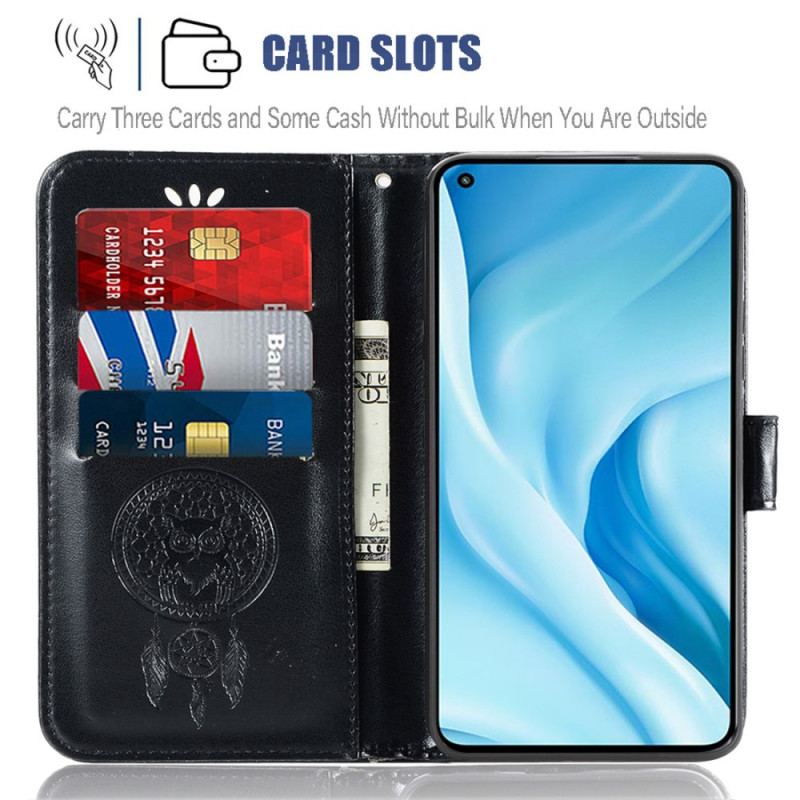 Flip Cover Xiaomi Mi 11 Lite 4G / 5G / 5G NE Drømmefanger Ugle I Lædereffekt