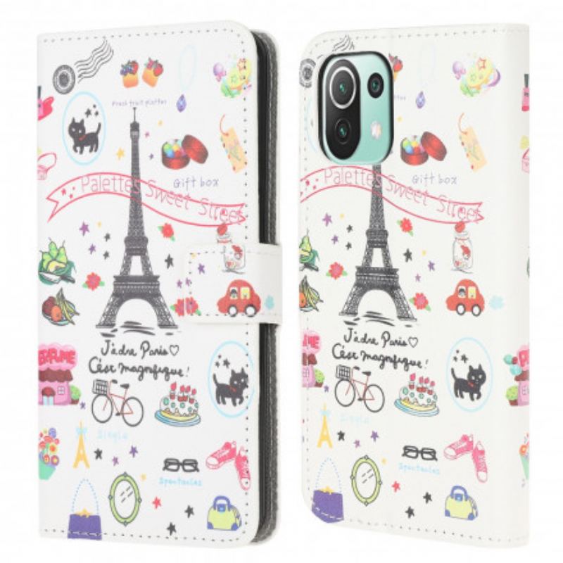 Flip Cover Xiaomi Mi 11 Lite 4G / 5G / 5G NE Jeg Elsker Paris