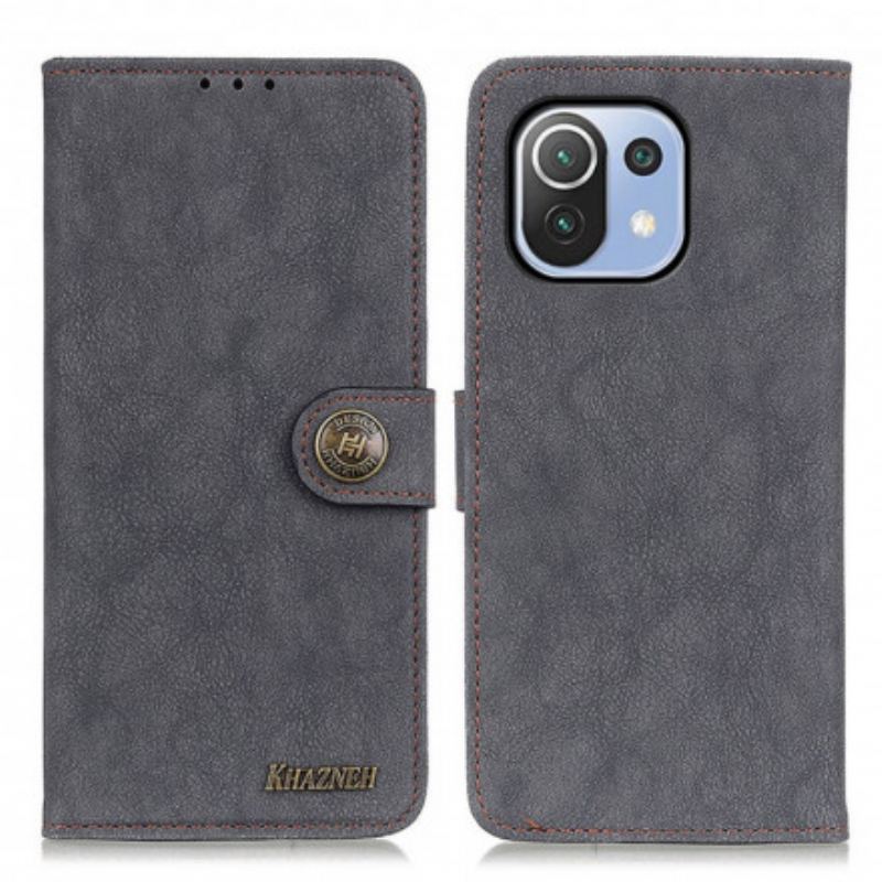Flip Cover Xiaomi Mi 11 Lite 4G / 5G / 5G NE Khazneh Retro Split Læder