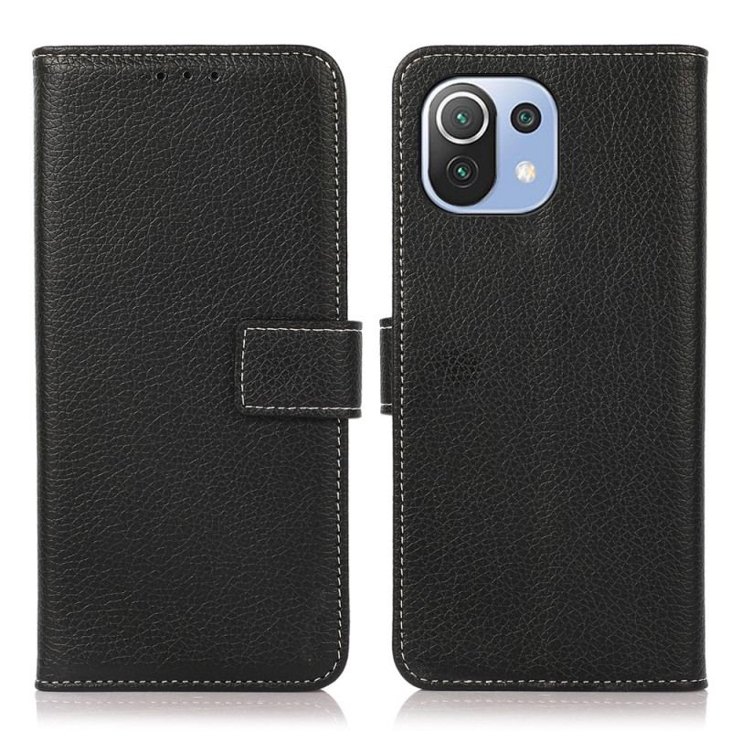 Flip Cover Xiaomi Mi 11 Lite 4G / 5G / 5G NE Litchi Tekstur