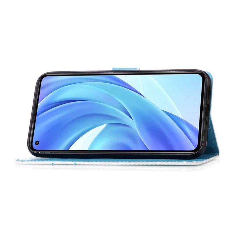 Flip Cover Xiaomi Mi 11 Lite 4G / 5G / 5G NE Med Snor Eiffeltårnet Med Rem