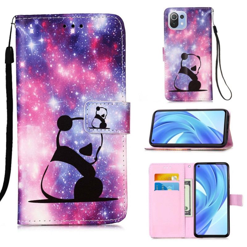 Flip Cover Xiaomi Mi 11 Lite 4G / 5G / 5G NE Panda Galaxy