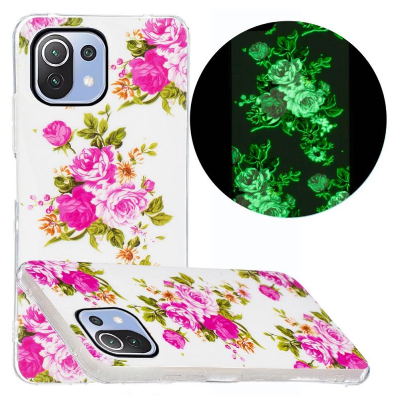 Mobilcover Xiaomi Mi 11 Lite 4G / 5G / 5G NE Neon Liberty Blomster