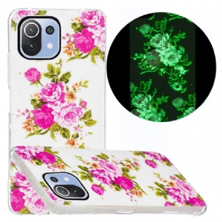 Mobilcover Xiaomi Mi 11 Lite 4G / 5G / 5G NE Neon Liberty Blomster