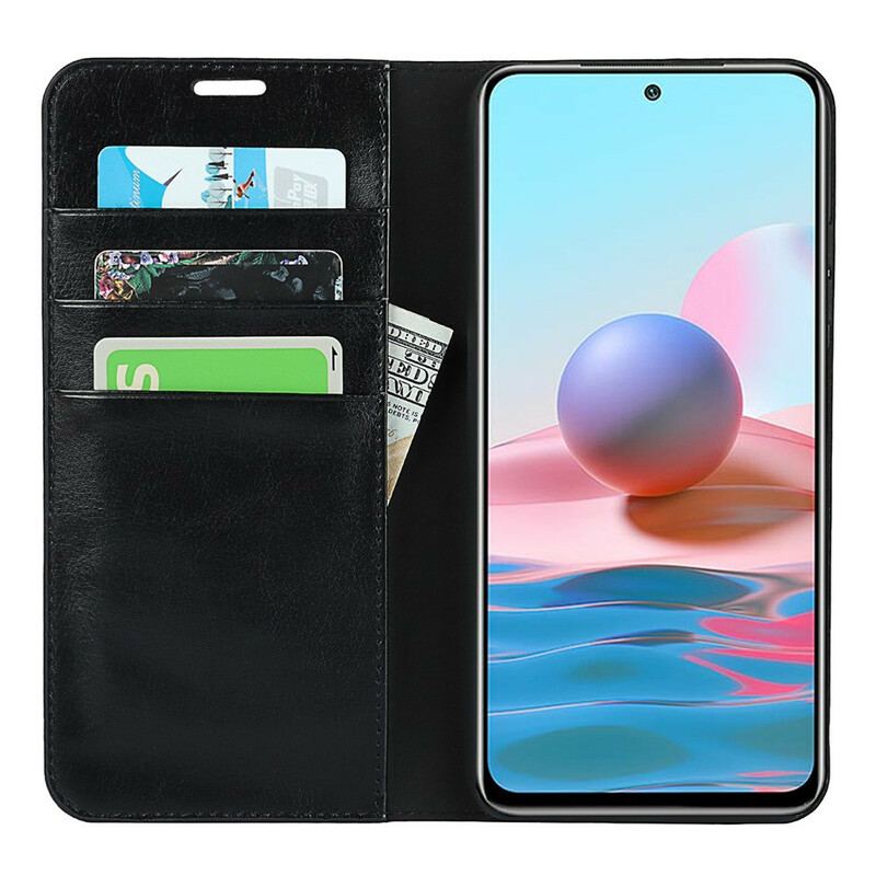 Cover Poco M3 Pro 5G Flip Cover Ægte Læder