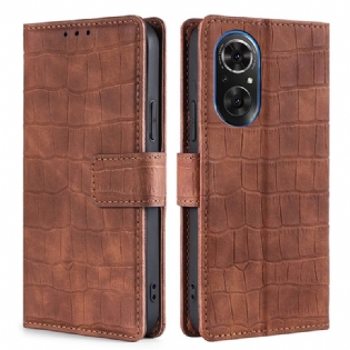 Flip Cover Honor 50 SE Klassisk Krokodille