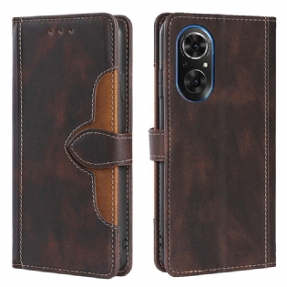 Flip Cover Honor 50 SE Tofarvet Blomster