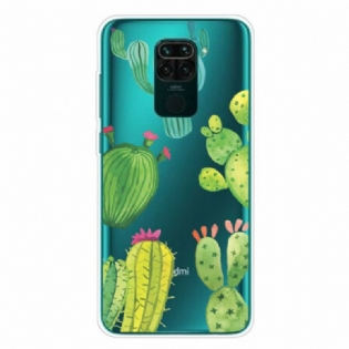 Cover Xiaomi Redmi Note 9 Akvarel Kaktusser