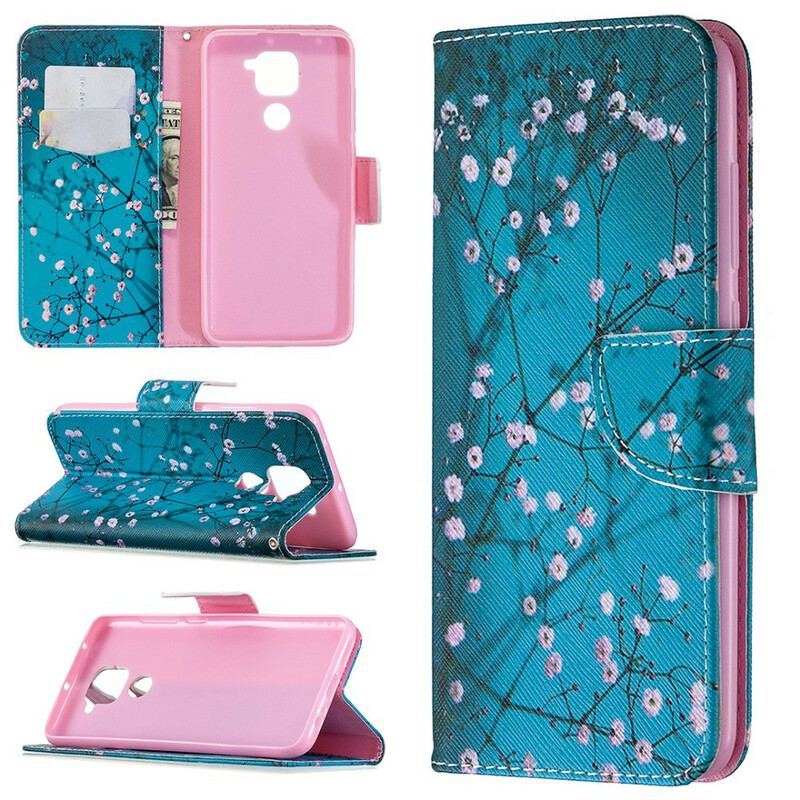 Flip Cover Xiaomi Redmi Note 9 Blomstrende Træ
