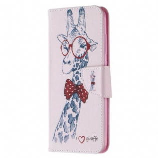 Flip Cover Xiaomi Redmi Note 9 Brainy Giraf