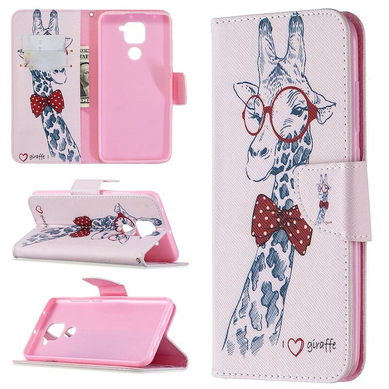 Flip Cover Xiaomi Redmi Note 9 Brainy Giraf
