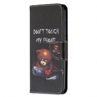 Læder Cover Xiaomi Redmi Note 9 Farlig Bjørn