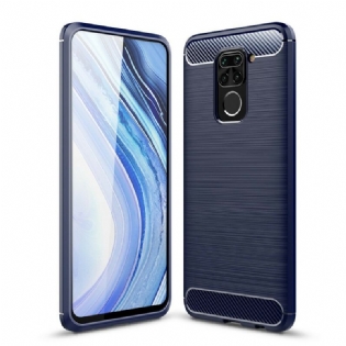 Mobilcover Xiaomi Redmi Note 9 Børstet Kulfiber