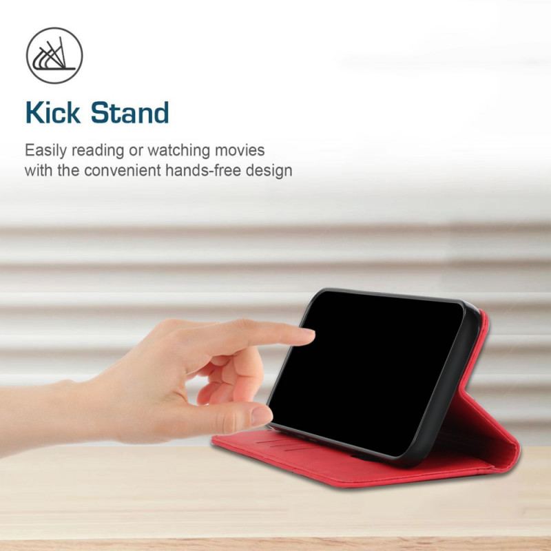 Cover Poco F3 Flip Cover Geo Lædereffekt