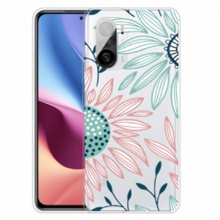 Cover Poco F3 Gennemsigtig En Blomst