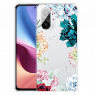 Cover Poco F3 Sømløse Akvarelblomster