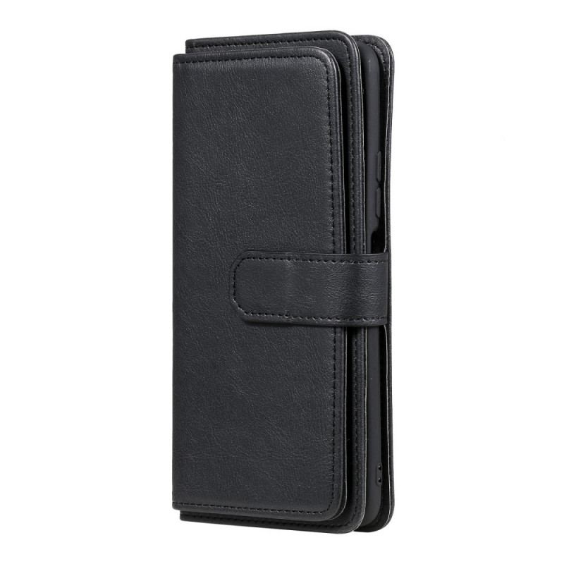 Flip Cover Poco F3 Multifunktions 10 Kortholder