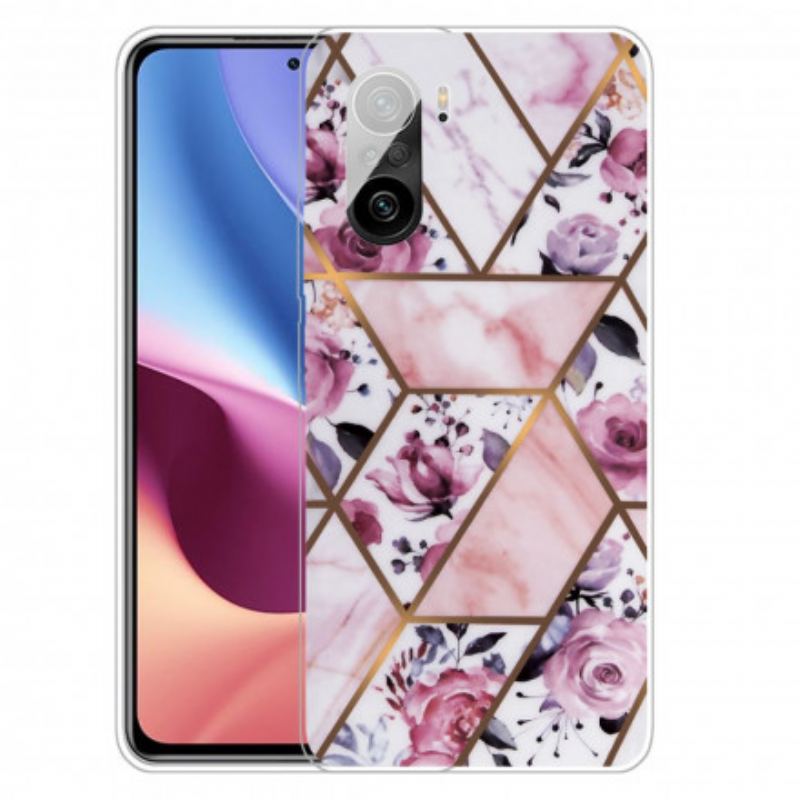 Mobilcover Poco F3 Geometrisk Marmor