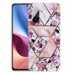 Mobilcover Poco F3 Geometrisk Marmor
