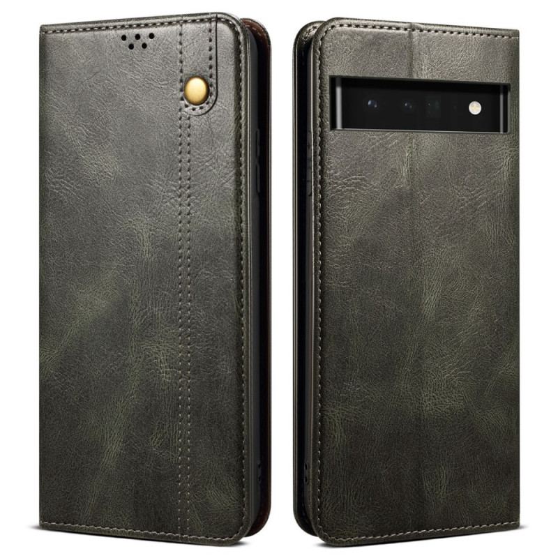 Cover Google Pixel 6 Pro Flip Cover Voksbehandlet Kunstlæder