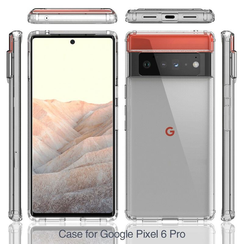 Cover Google Pixel 6 Pro Gennemsigtig Kortholder
