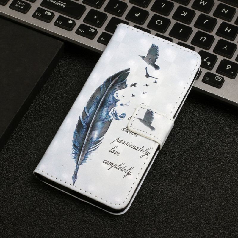 Flip Cover Google Pixel 6 Pro Fjer Før Du Flyver