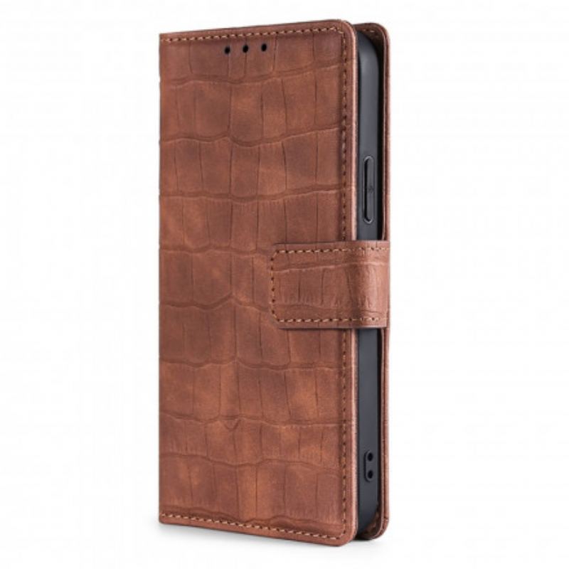 Flip Cover Google Pixel 6 Pro Skin-touch Krokodille