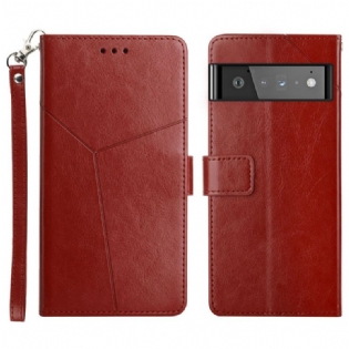 Flip Cover Google Pixel 6 Pro Stil Læder Geo Y Design