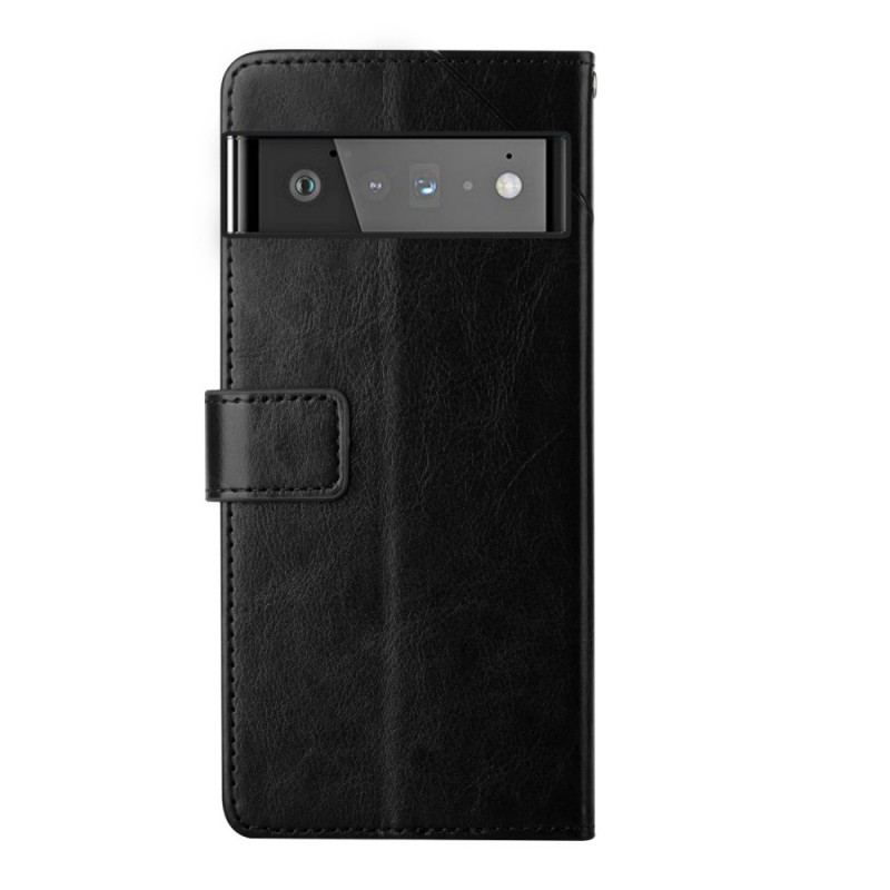 Flip Cover Google Pixel 6 Pro Stil Læder Geo Y Design