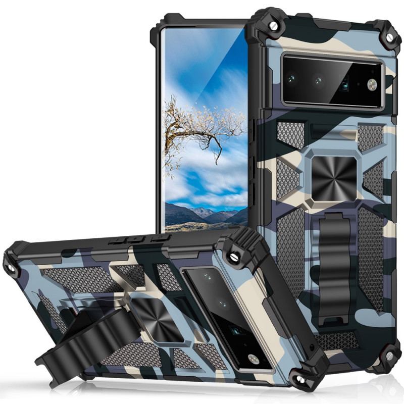 Mobilcover Google Pixel 6 Pro Camouflage Aftagelig Støtte
