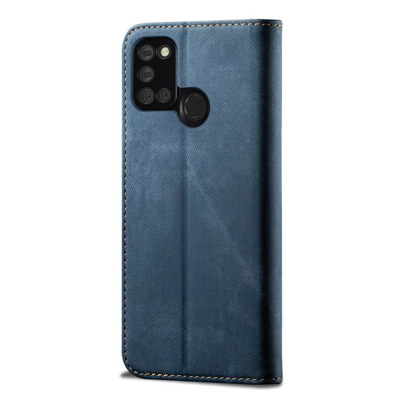 Cover Realme 7i Flip Cover Denim Stof