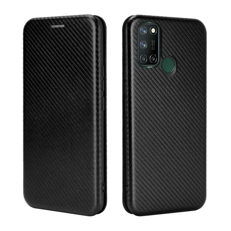 Cover Realme 7i Flip Cover Silikone Carbon