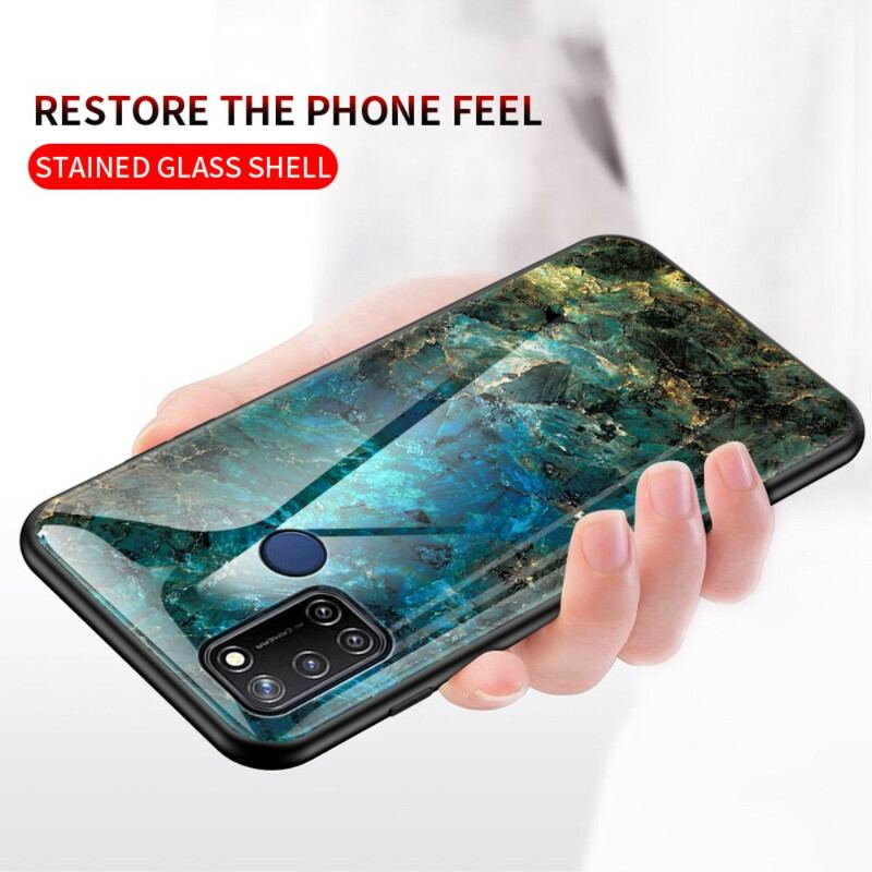 Cover Realme 7i Premium Farver Hærdet Glas