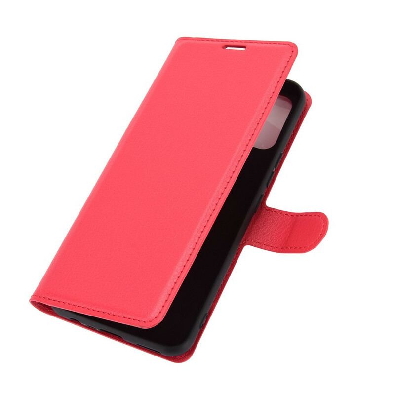 Flip Cover Realme 7i Klassisk Litchi-effekt