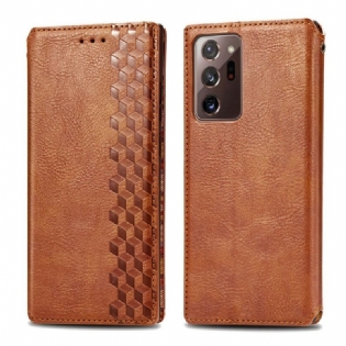 Cover Samsung Galaxy Note 20 Ultra Flip Cover Diamanteffekt Læderbånd